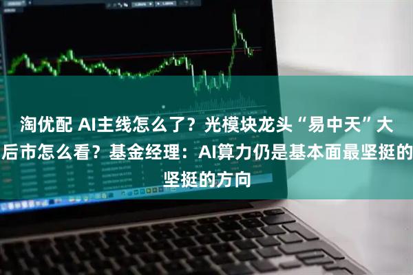 淘优配 AI主线怎么了？光模块龙头“易中天”大跌，后市怎么看？基金经理：AI算力仍是基本面最坚挺的方向