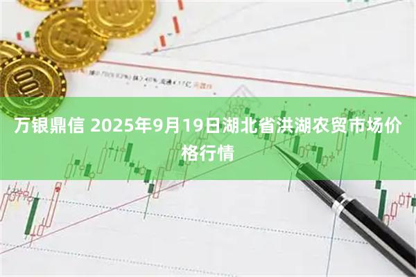 万银鼎信 2025年9月19日湖北省洪湖农贸市场价格行情